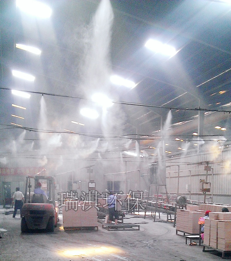 喷雾降温抑尘在陶瓷厂的应用
